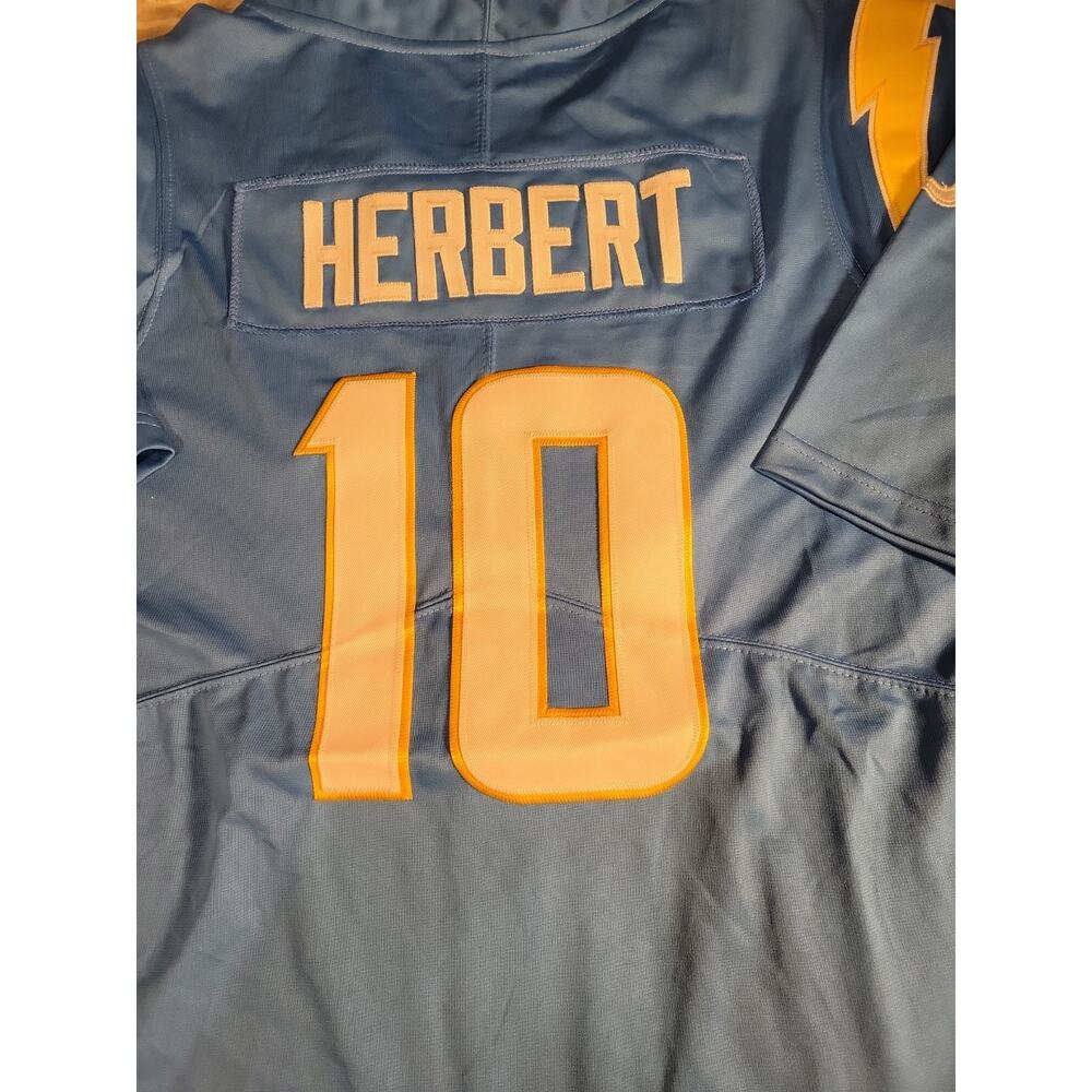 Nike Justin Herbert Los Angeles Chargers Football Jersey Mens Medium Adult NWT - Picture 10 of 11